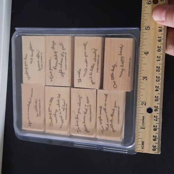 Curvy Verses Stampin Up set of 8 - Picture 5 of 5